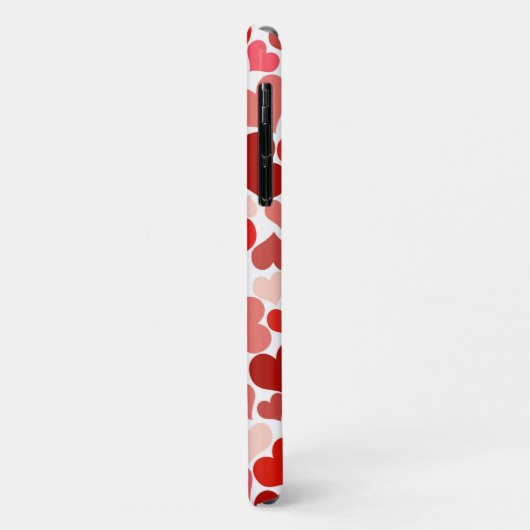 Herzmuster, rote Herzen, Liebe Case-Mate iPhone Hülle (Hinten/Links)