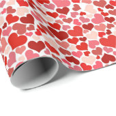 Herzmuster, rote Herzen, Liebe Geschenkpapier (Rolleneckpunkt)