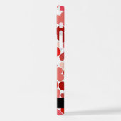 Herzmuster, rote Herzen, Liebe, Ihr Name iPhone Hülle (Linke Seite)