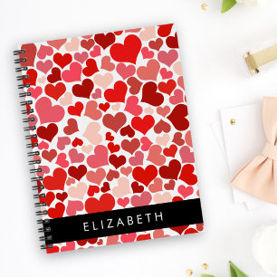 Herzmuster, rote Herzen, Liebe, Ihr Name Planer