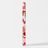 Herzmuster, rote Herzen, Liebe iPhone Hülle (Linke Seite)