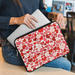 Herzmuster, rote Herzen, Liebe Laptopschutzhülle<br><div class="desc">Niedliches,  lustiges und bezauberndes Muster mit roten Herzen. Modernes und trendiges Geschenk,  perfekt für den Valentinstag.</div>