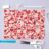 Herzmuster, rote Herzen, Liebe Seidenpapier (Handwerk)