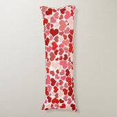 Herzmuster, rote Herzen, Liebe Seitenschläferkissen (Vorderseite Vertikal)