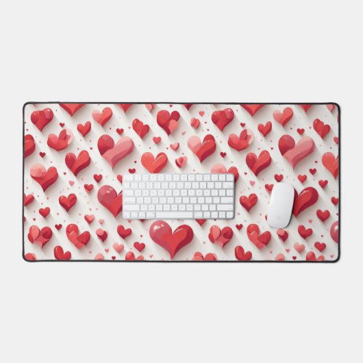 Herzmuster Schreibtischunterlage (Tastatur & Maus)