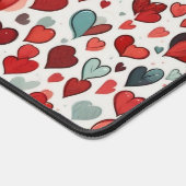 Herzmuster Schreibtischunterlage (Ecke)