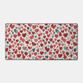 Herzmuster Schreibtischunterlage (Vorderseite)