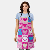 Herzmuster Schürze (Getragen)