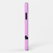 Herzmuster, Schwarze Herzen, Punkte, Liebe, Rosa Case-Mate iPhone Hülle (Hinten/Rechts)