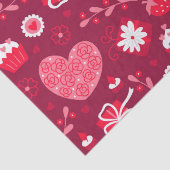 Herzmuster Seidenpapier (Detail)