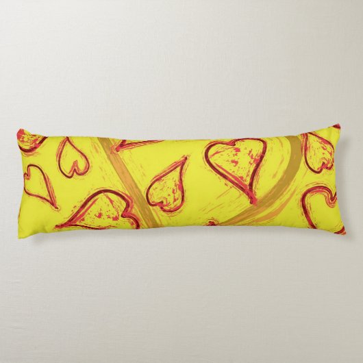 Herzmuster Seitenschläferkissen (Rückseite)