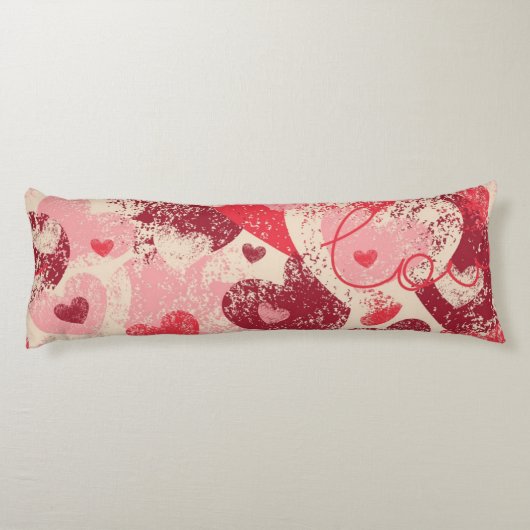 Herzmuster Seitenschläferkissen (Rückseite)