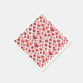 Herzmuster Serviette (Ecke)