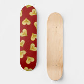 Herzmuster Skateboard (Vorderseite)