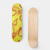 Herzmuster Skateboard (Vorderseite)