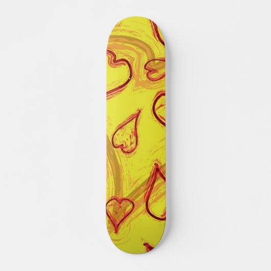 Herzmuster Skateboard (Vorne)