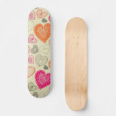 Herzmuster Skateboard (Vorderseite)