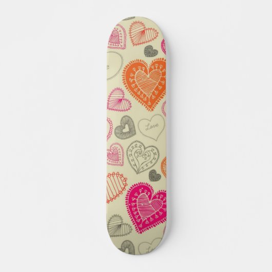 Herzmuster Skateboard (Vorne)