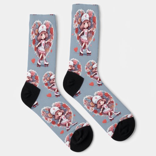 Herzmuster Socken (Rechts)