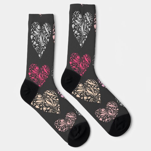 Herzmuster Socken (Rechts)