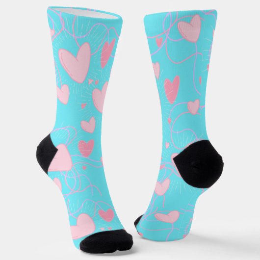 Herzmuster Socken (Gewinkelt)