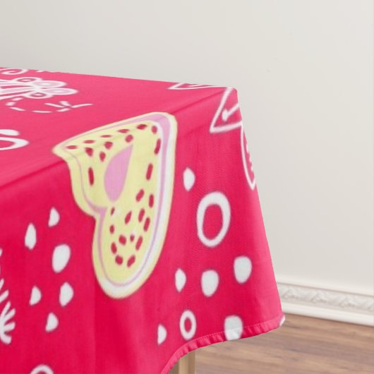 Herzmuster Tischdecke (Beispiel)