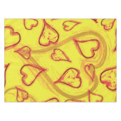 Herzmuster Tischdecke (Vorderseite (Horizontal))