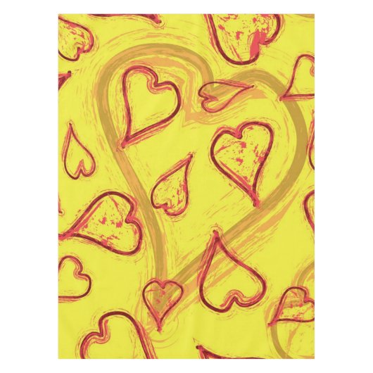 Herzmuster Tischdecke (Vorderseite)