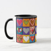 Herzmuster trendy Kaffee-Tasse Tasse (Links)
