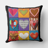 Herzmuster trendy Valentine's Cushion Kissen (Rückseite)