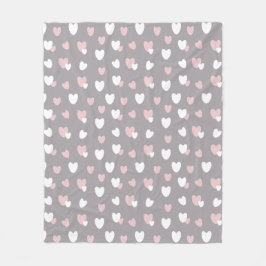 Herzmuster Valentine Fleecedecke