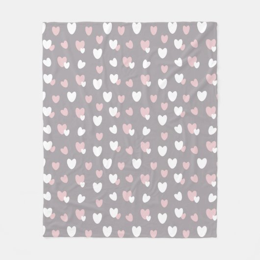 Herzmuster Valentine Fleecedecke (Vorderseite)