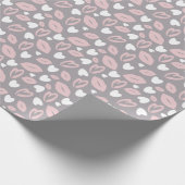 Herzmuster Valentine Geschenkpapier (Ecke)