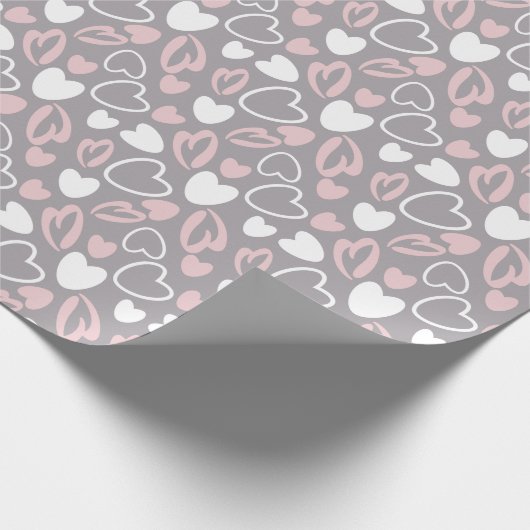 Herzmuster Valentine Geschenkpapier (Ecke)