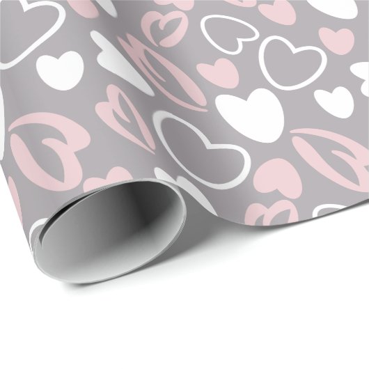 Herzmuster Valentine Geschenkpapier (Rolleneckpunkt)