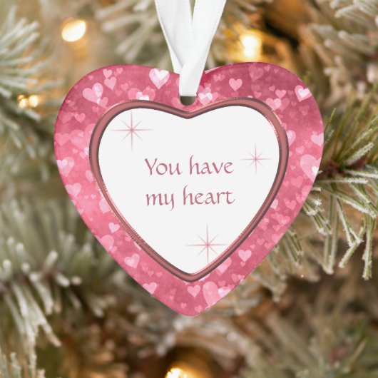Herzmuster Valentine Sie haben mein Herz Ornament (Baum)