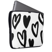 Herzmuster: Valentine Vintag Laptopschutzhülle (Vorne Rechts)