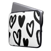 Herzmuster: Valentine Vintag Laptopschutzhülle (Vorderseite Links)