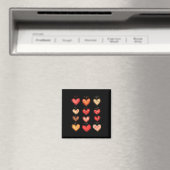 Herzmuster-Valentinstag Lustiger Valentinstag Frau Magnet (In Situ (Geschirrspüler))
