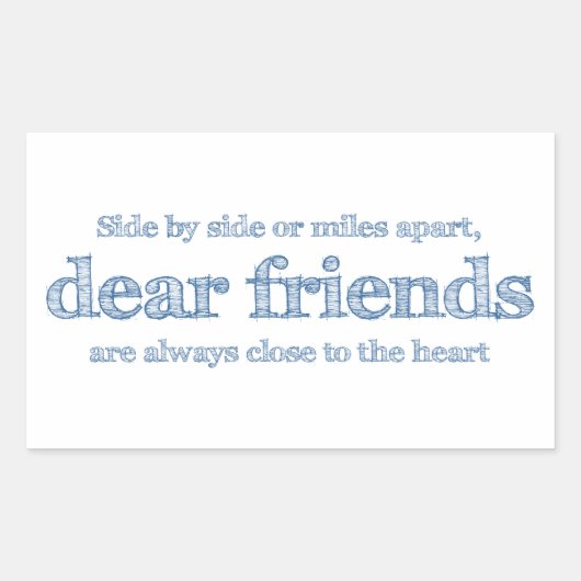 Herznah Rechteckiger Aufkleber (Vorderseite)