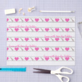 Herznähte als benutzerdefiniertes kleines Gewebepa Seidenpapier (Handwerk)