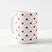 Herznahtloses Muster Kaffeetasse (Vorderseite Links)