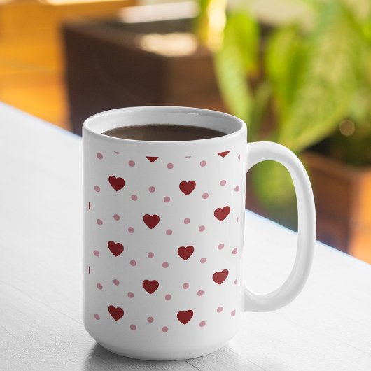 Herznahtloses Muster Kaffeetasse