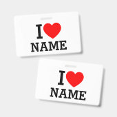 Herzname Ausweis (Vorder- & Rückseite)