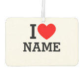 Herzname Autolufterfrischer (Rückseite)