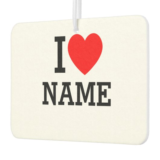 Herzname Autolufterfrischer (Links)