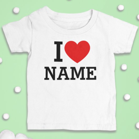 Herzname Baby T-shirt