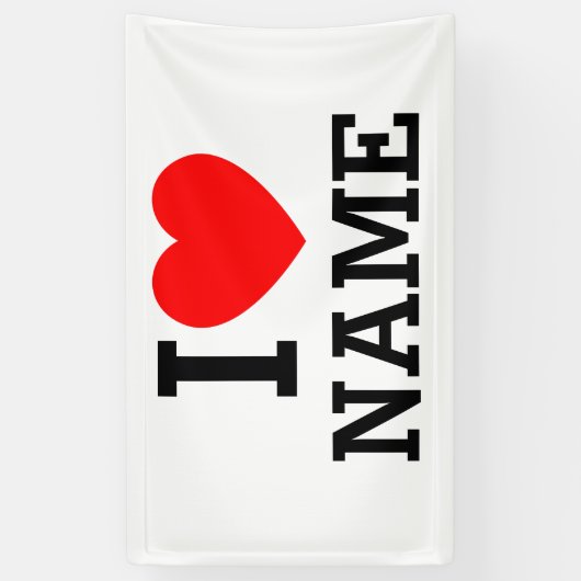 Herzname Banner (Vertikal)