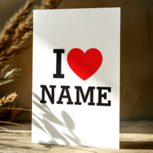 Herzname Briefpapier