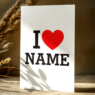 Herzname Briefpapier
